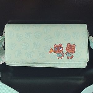 Animal Crossing New Horizon Nintendo Switch Sling Bag Mint Leaves
